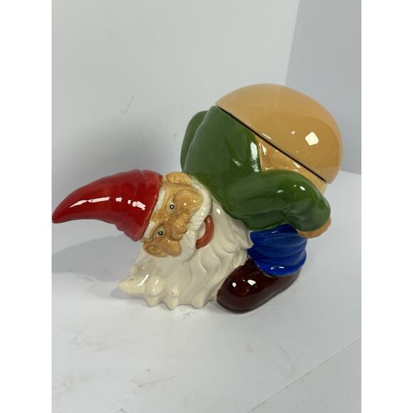 Mooning Gnome Cookie Jar Big Mouth Toys - Picture 2 of 9
